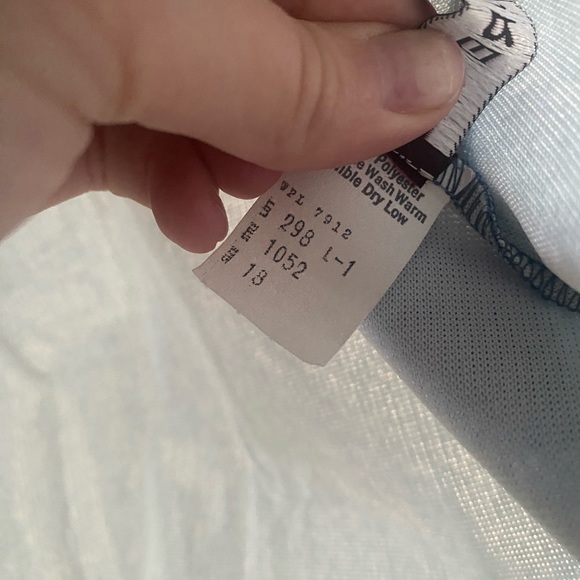 Vintage Laurente Rome Kemington Express Blue Polyester Skirt with Buttons 18 - Picture 5 of 5